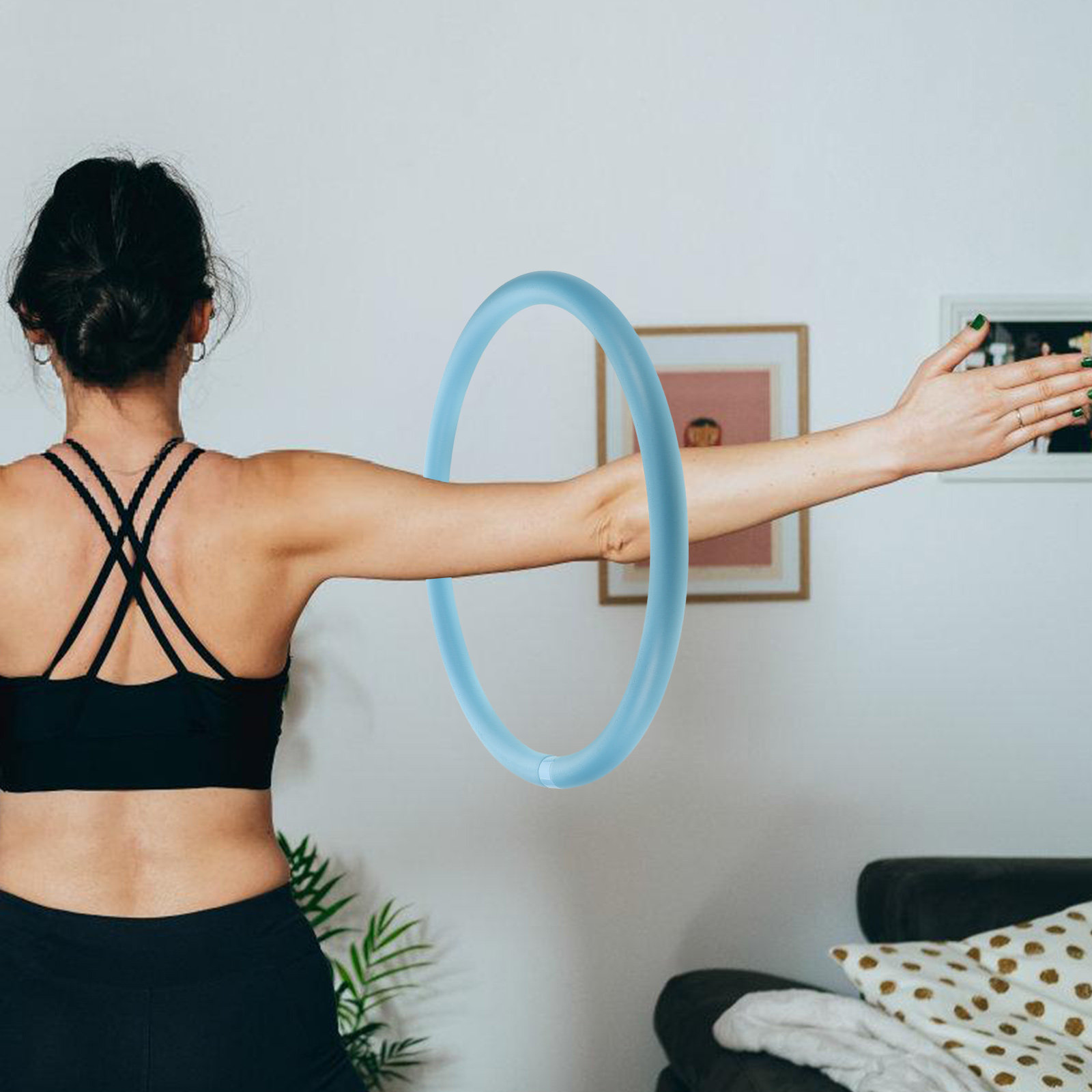 Pilates Yoga Tone - Mini Arm Hoop 33Cm Weighted Exercise