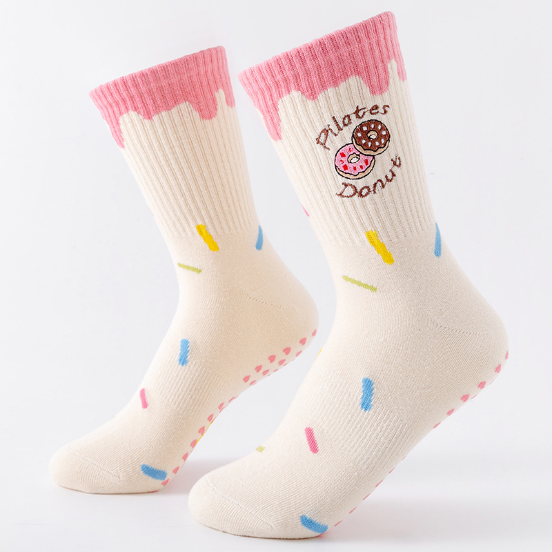Yoga Pilates Yoga - Yoga Socks Women's Medium Tube Donuts