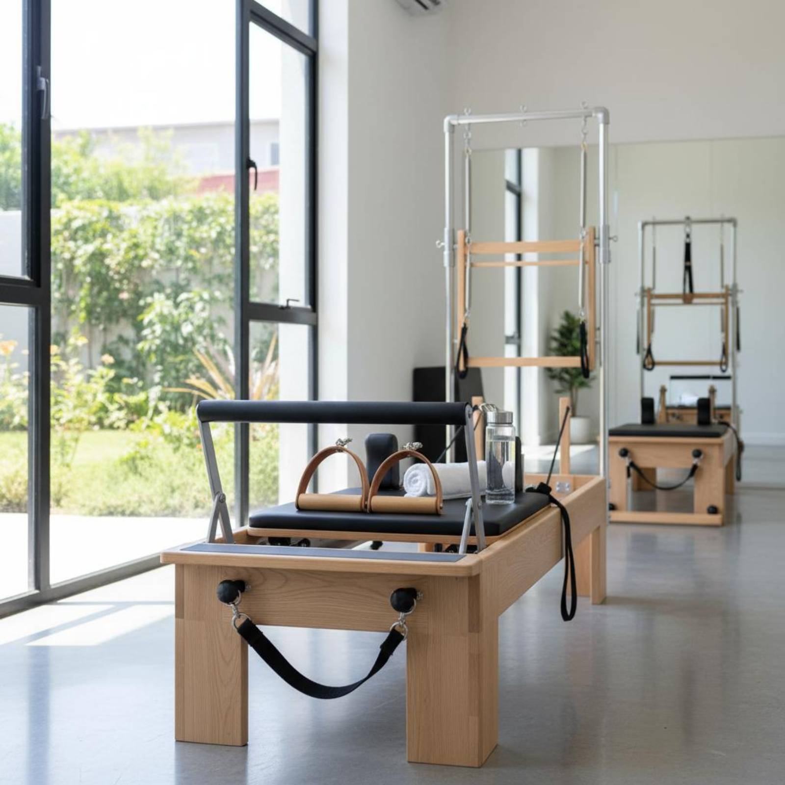 2 Pieces Leather Wood Handles  - Pilates & Yoga Unleashed Studio incelemesi ve fiyatı