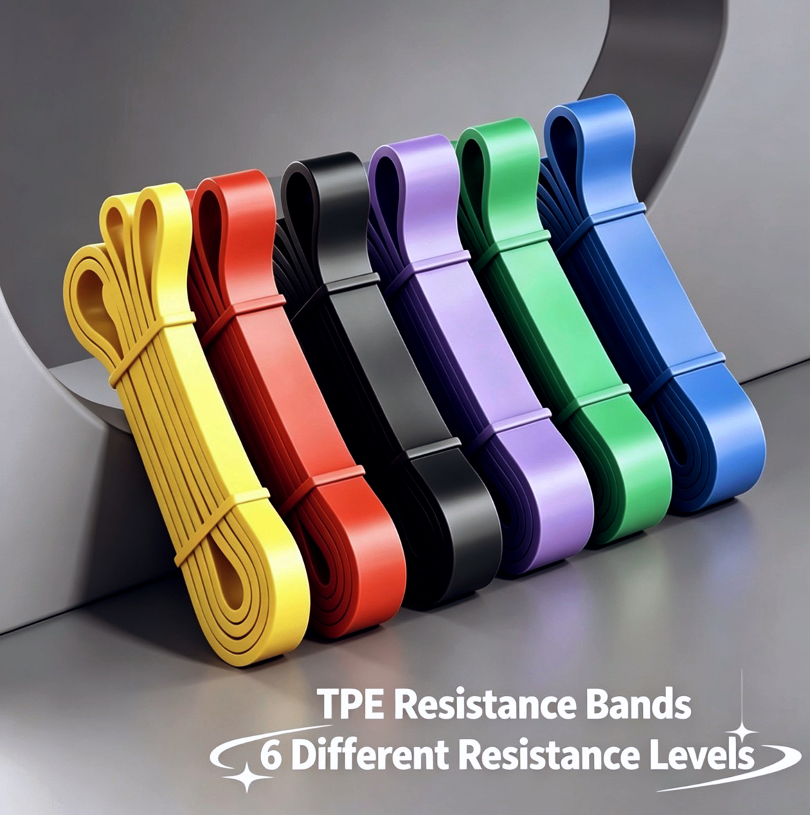 TPE Resistance Bands 6 Levels  - Pilates Yoga Difference incelemesi ve fiyatı