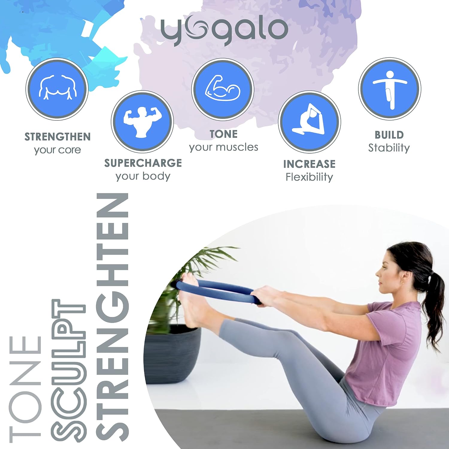 Pilates Ring & Ball Set with 3 - Pilates Yoga Tone incelemesi ve fiyatı