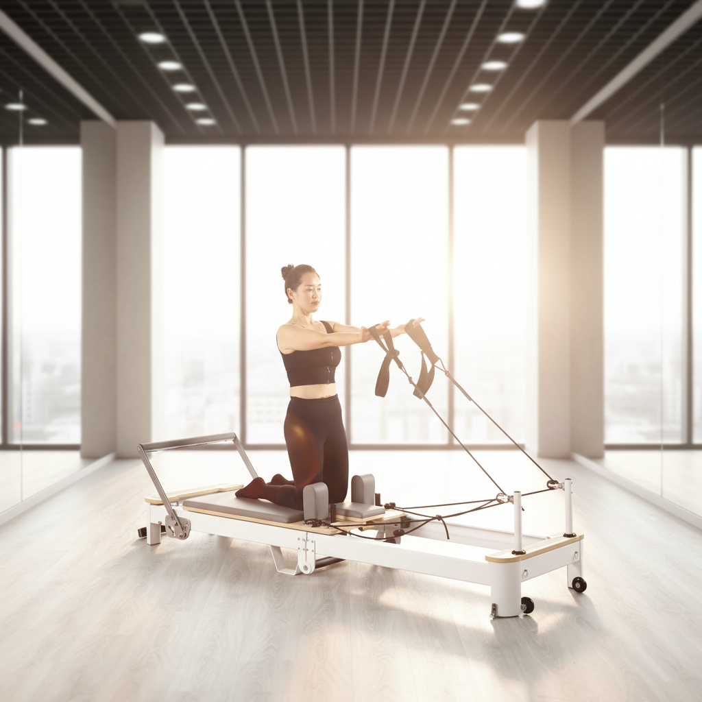 Oak Pilates Reformer, White Al - Pilates & Yoga Unleashed Studio incelemesi ve fiyatı