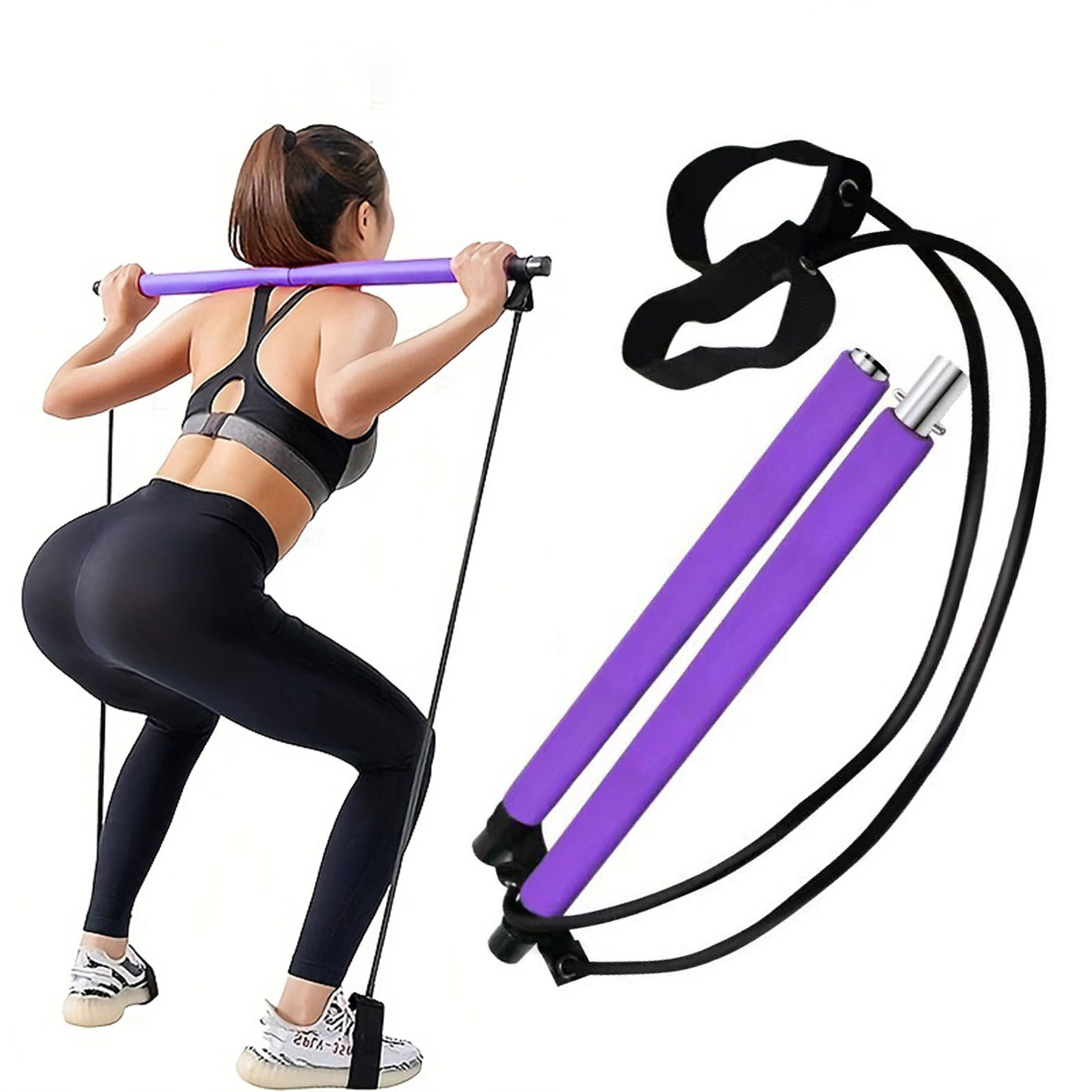 7Pcs Portable Yoga Pilates Bar - Pilates Yoga Tone incelemesi ve fiyatı